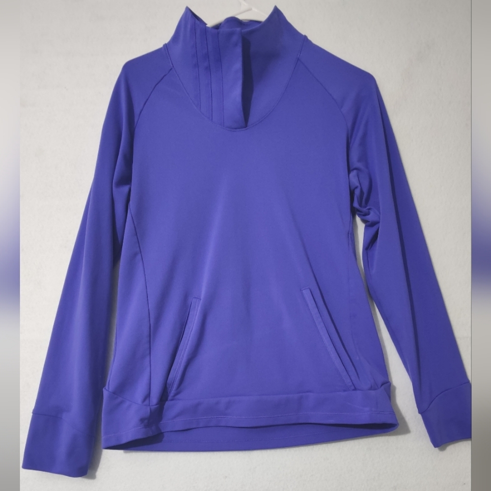 Adidas Women's Climalite Medium Long‎ Sleeve Sweater In Purple 💜